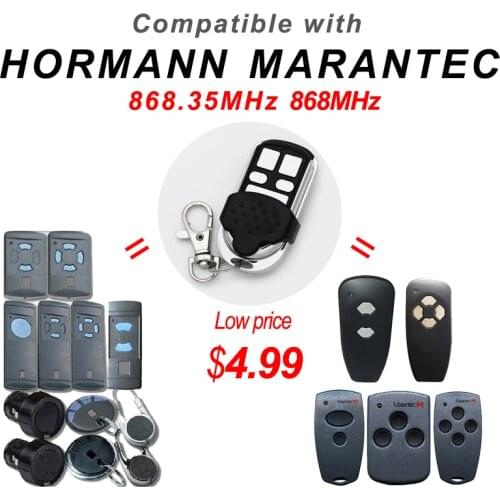 HORMANN 868 Remote control clone MARANTEC 868.35MHz Garage door opener duplicator For hormann hse4 hsm4 hse2 868 Gate control