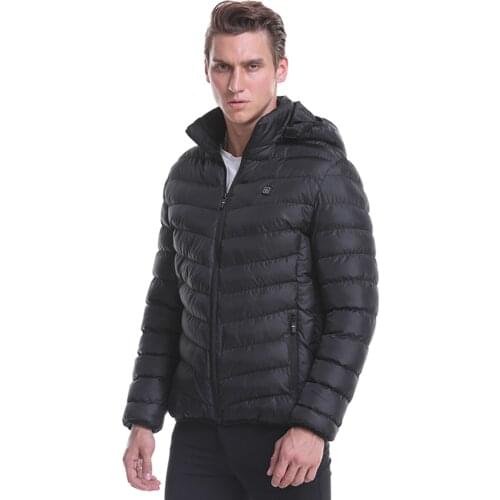 Electric Heated Jackets Vest Down Cotton Outdoor Coat USB Electric Heating Hooded Men Woman Winter Thermal Warmer Jackets