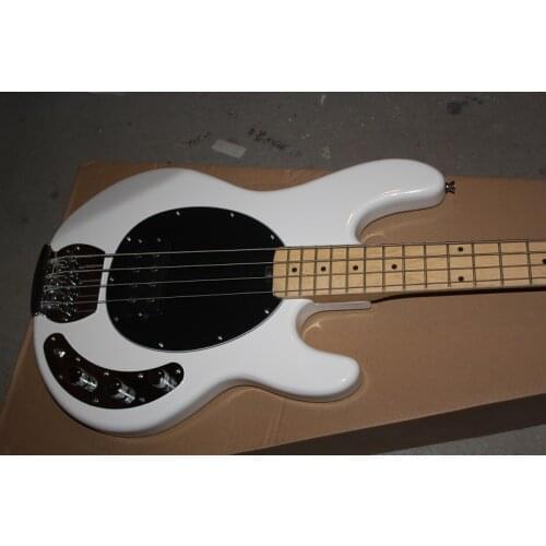 Hot Selling High Quality White Music Man StingRay 4 Strings Electric Bass in stock 140401