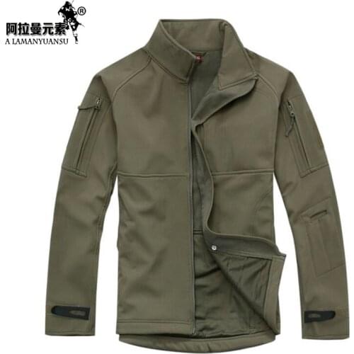 Men Military Tactical Jacket Sports Commander Soft Shell Waterproof Jackets Army Officer Outdoor Travel Thermal Coats