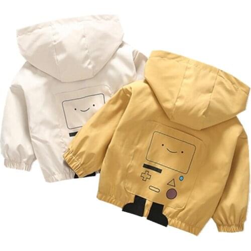 New Spring Autumn Baby Girl Clothes Children Boys Cotton Hooded Jacket One Piece Toddler Fashion Casual Costume Kids Sportswear