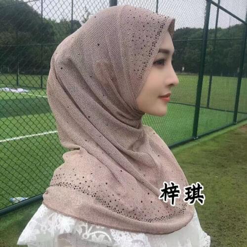 2021 Novelty Moslem Wears Sequins Tassels Easy Women Hijabs