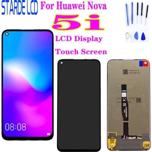 Original For Huawei Nova 5i LCD Display Touch Digitizer GLK-LX1 GLK-LX2 Screen Frame Nova5 5 5i Pro LCD Screen MATE 30 LITE LCD