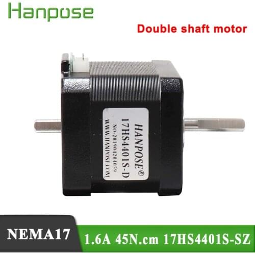 10pcs Nema 17 Stepper Biaxial Motor 17HS4401S-SZ 40mm 45Ncm 1.6A 12V 42 Stepper Motor For 3D Printer Monitor Equipment 4-lead