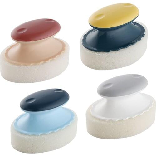 Dishwashing Brush Cleaning Tools Cleaning Dish Brush With Handle Kitchen 4PCS Bathroom Cleaning Tools 4PCS Cleaning Dish Brush