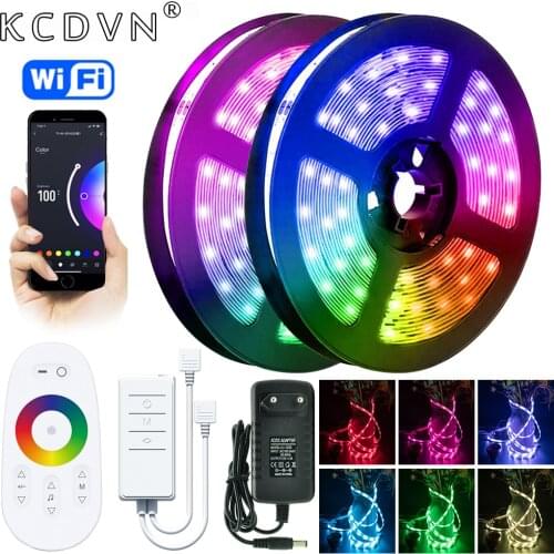 LED Strip Light WIFI Smart Touch Controller RGB 5050 SMD Flexible Ribbon TV Computer Home Decoration Bluetooth Remote Diode Tape