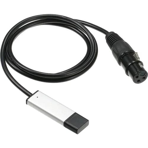 USB to DMX Interface Adapter Cable for Studio Computer Durable Lightweight and Compact Easy to Carry
