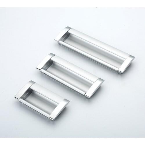 Embedded Stealth Door Handle Aluminum Dressing Slotted Drawer Cupboard Wardrobe Hidden Door Handles Sliding Door Drawer Pulls