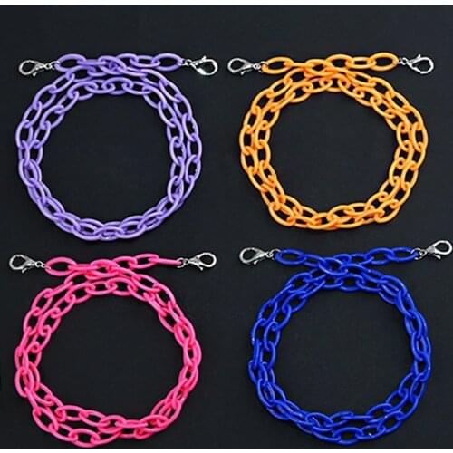 Bright Acrylic Sunglasses Chain Straps Lanyards Transparent Color Glasses Hanging Neck Glasses Chain Neck Chains Holder