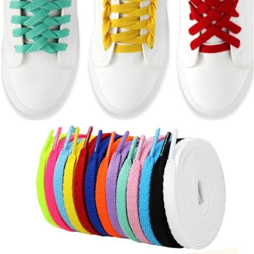 Colorful Wide of Flat Shoelaces Shoe Laces for Sneakers Sport Shoes 24 Color 150cm 1Pair Colored Hiking Boots Shoe Laces Strings