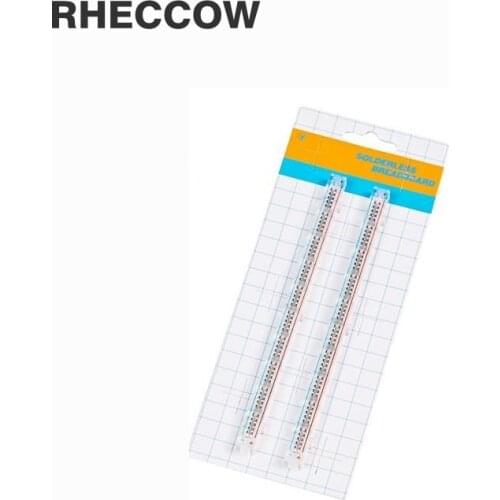 RHECCOW 10pcs/lot Test Breadboard 200 Point 17.4*1*0.85cm Solderless PCB Bread Board and Tie-Points Experiment Protoboard