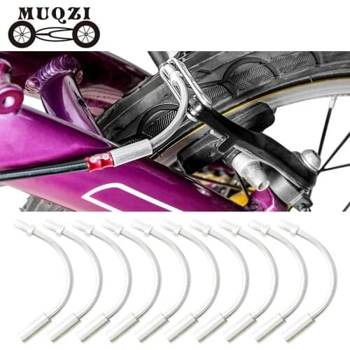 MUQZI 10Pcs Bike V Brake Noodles Cable Guide Bend Tube 90 110 ° Brake Hose Protection Bend Pipe MTB Road Bicycle Accessories