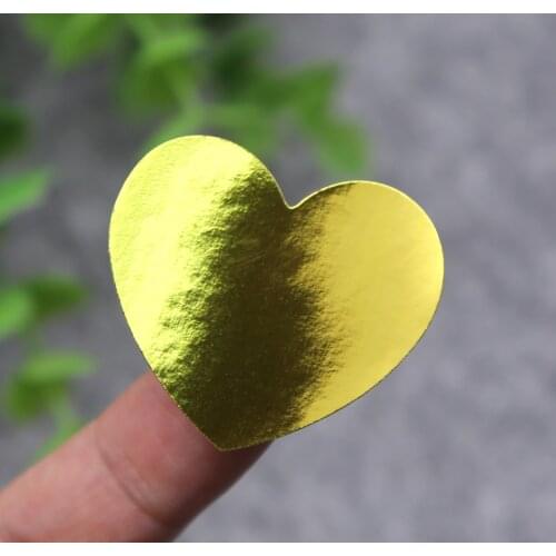 120pcs/lot Golden Heart Design Gift Stickers DIY Decorative Label Stationery Sticker Packing supplies (ss-1650)