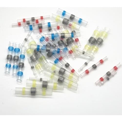 250Pcs Solder Seal Wire Connectors - Heat Shrink Solder Butt Connectors - Solder Connector Kit - Automotive Marine Insulated