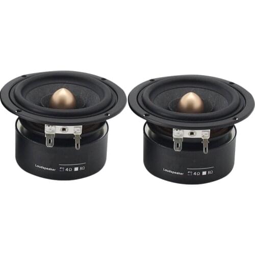 3.5 Inch Fully Anti Magnetic Audio Speaker 15W 4Ohm 8Ohm Full Range HIFI Speaker 90mm Wool Fiber Cone 20 Core Loudspeaker DIY