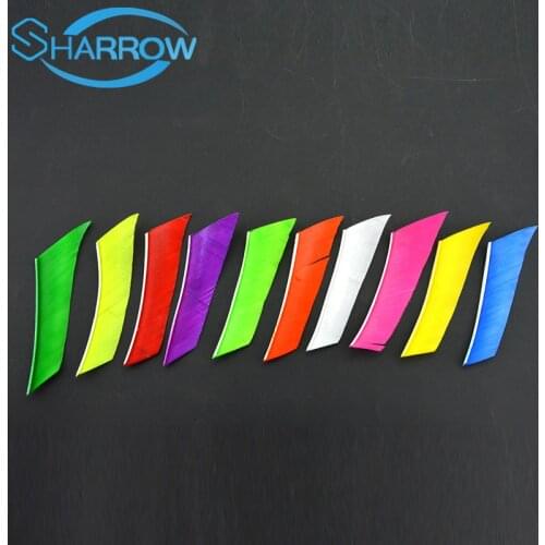 30pcs Archery Arrow Feather 3inch Fletches Natural Turkey Fletching Sheild Cut Hunting Shooting DIY Archery Arrow Accessory