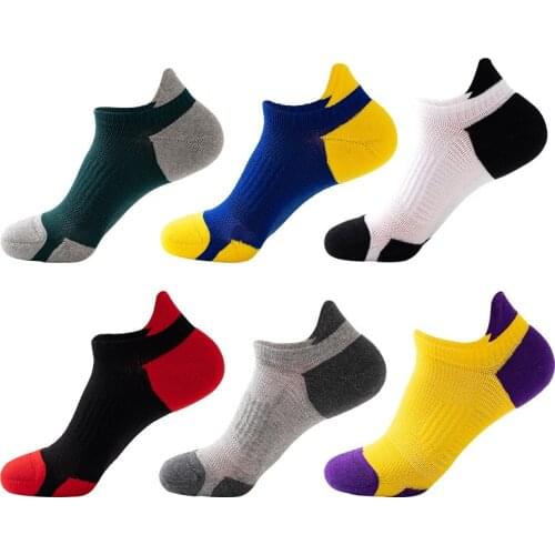 4 Pairs/set Mens Woman‘s Cotton Sports Socks Wear-resistant Durable Shock-absorbing Football Socks Running Cycling Boat Socks
