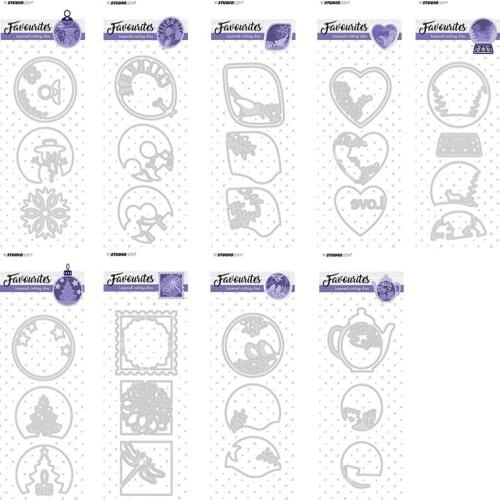 9pc Multi-layer Lagen Scene Metal Cutting Dies for DIY Scrapbooking Photo Album Decorative Embossing PaperCard Crafts Die2020