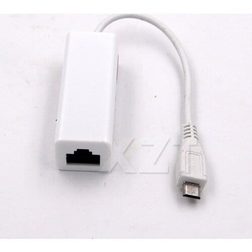 AT Micro USB 2.0 5 Pin to Ethernet 10/100 M RJ45 Network Lan cable Adapter Card Micro usb to lan card Connector For Tablet