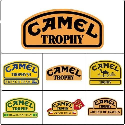 Car Stickers Decor Motorcycle Decals Camel Trophy Decal Decorative Accessories Creative Sunscreen Waterproof PVC,13cm*7cm