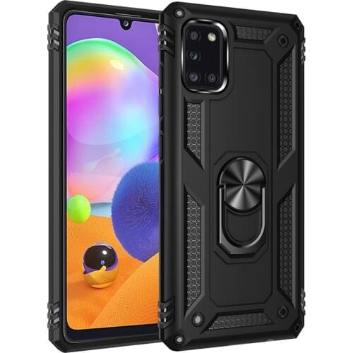 For Samsung Galaxy A31 Case Cover Armor Rugged Military Shockproof Car Holder Ring Case for Samsung Galaxy A31 A 31