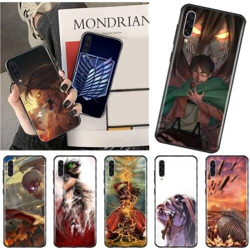 Attack on titan Japan anime Phone Case For Samsung A40 A50 A51 A71 A20E A20S S8 S9 S10 S20 Plus note 20 ultra 4G 5G
