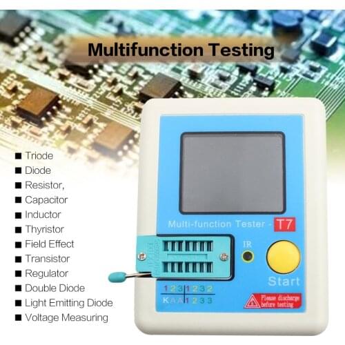 LCR-T7 Transistor Tester TFT Diode Triode Capacitance Meter LCR Meter NPN PNP MOSFET IR Multifunction Tester Multimeter