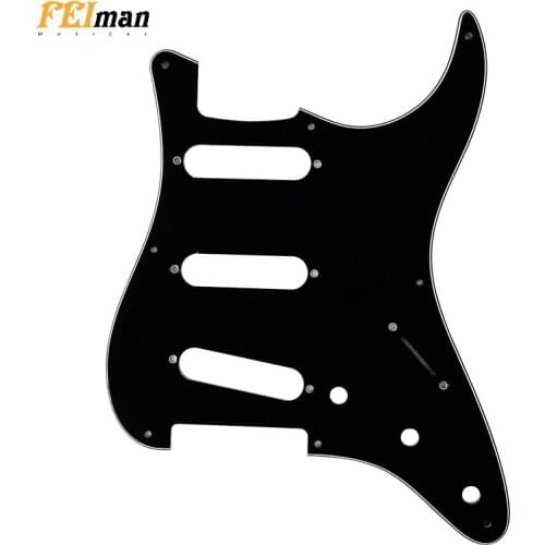 Pleroo guitar parts 8 Screw Holes SSS Pickguard for Fender Vintera or classic series or vintage '50S '57S stratocaster guitarra