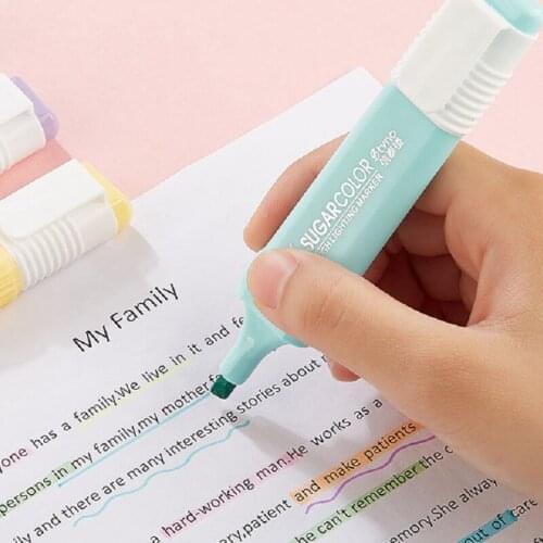 Fluorescent Markers Highlighter Odorless Drawing Marker Face Pens Double ended Fine Colors Gift Pen art supplies copic markers