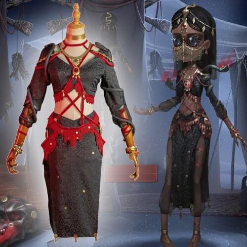 Game Identity V Cosplay Costumes Survivor Patricia Dorval Enchantress Cosplay Costume Horror Tooth Skin Uniforms Clothes Dresses