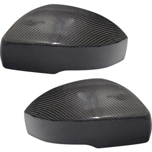 1Pair Car Side Rearview Mirror Cover Trim Cap Carbon Fiber Style Black ABS Fit for Land Rover Range Rover Sport Discovery 4