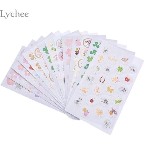 Lychee Life 1 Sheet Kawaii Animal Sticker DIY Scrapbooking Diary Planner Decorations Handmade Notebook Sticker