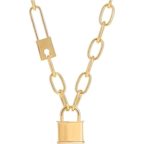 Punk Exaggerated Heavy Metal Big Thick Chain Choker Necklace Women Goth Fashion Night Club Jewelry Female Chocker Collier