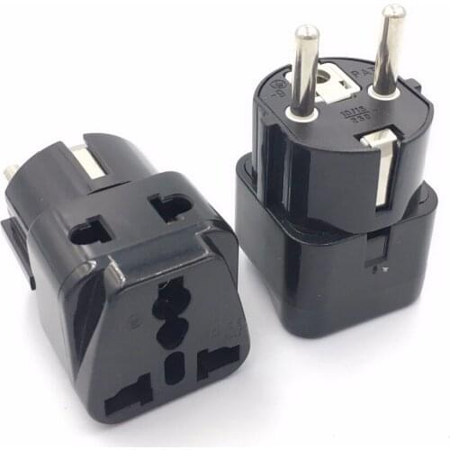Multifunction EU German Conversion Plug To Universal French Russian Bali The maldives Thailand Transform Plugs Travel Adapter