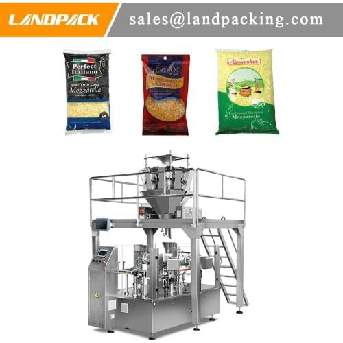 Multihead Weigher Crisp Cheese Doypack Rotary Filling Machine Zipper Or No Zipper Sealed Package