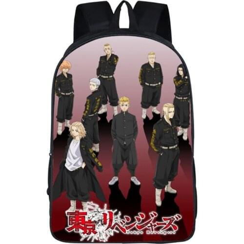 Funny Hip Hop Notebook Backpacks Students School Bags Tokyo Avenger 3D Print Oxford Waterproof Boys Girls Cute Laptop Small Bags