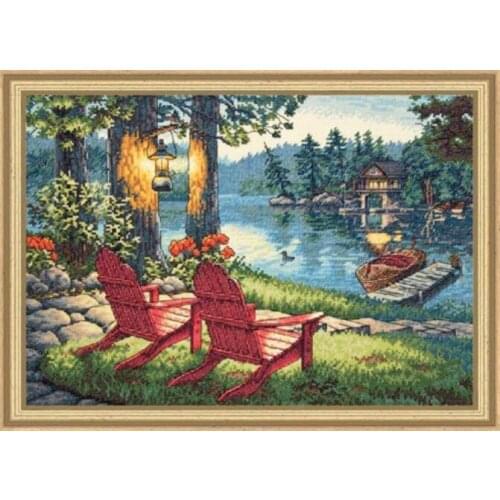 Dim35261Home Fun Cross Stitch Kit Package Greeting Needlework Counted Kits New Style Joy Sunday Kits Embroidery