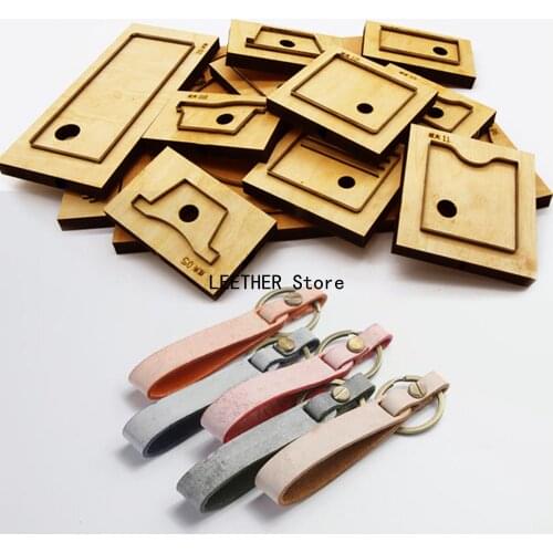 New Japan Steel Blade Rule Die Cut Punch Key Chain Cutting Mold Wood Dies for Leather Cutter for Leather Crafts