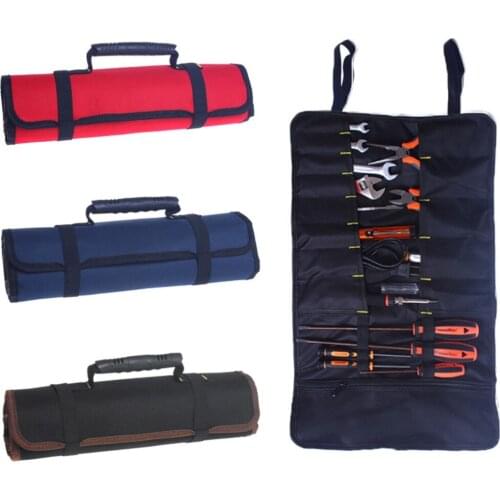 2021 NEW Multifunctional Oxford Canvas Chisel Roll Rolling Repairing Tool Utility Bag Practical with Carrying Handles 3 Colors