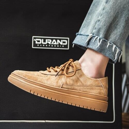 Molosia 2021 New Fashion Men Casual Shoes Real Leather Loafers Korean Breathable Luxury Shoes Men Designer Sneakers Lace-Up