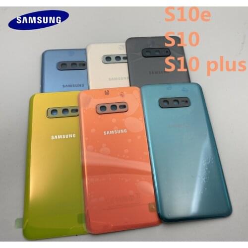 Original new SAMSUNG Galaxy S10E S10+plus G970 G973 G975 Back Glass Battery Cover Rear Door Housing Case Back Glass Cover