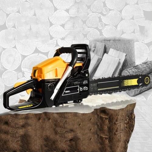 High-Power Chain Saw Gasoline Chainsaw 18” Guide Bar Portable Logging Saw Wood Cutting Grindling Machine Household Wood Cutter