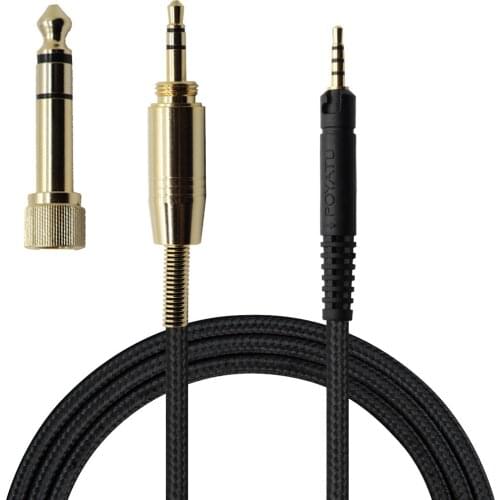 POYATU HD 559 Audio Cable For Sennheiser HD569 HD579 HD559 Headphone Cables Replacement Cords With Mic Remote For IPhone Andriod