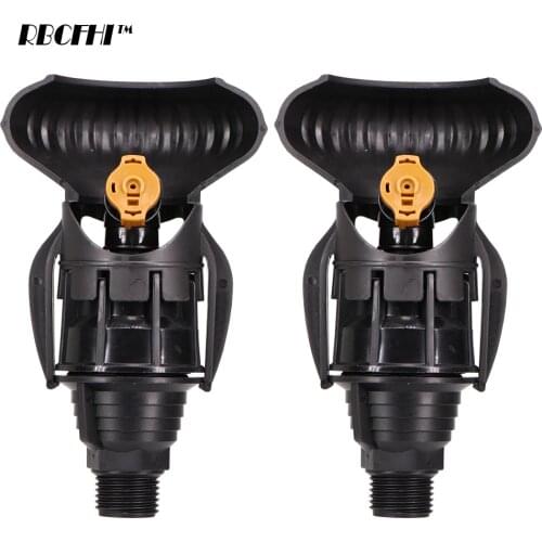 RBCFHI 2PCS 180 Degrees Garden Rotating Sprinkler 1/2'' Male Thread Lawn Irrigation Spray Steel Ball Drive Watering Nozzles