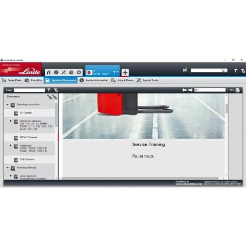 Linde Service Guide LSG 5.2.2 update to U081 [2017] and U0130 [12.2018] and U0159[12.2019]