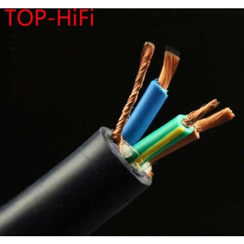 TOP-HiFi T1 5N OFC Copper Multi Conductor Power Wire Cable for DIY Audiophile Amplifier CD Player Power Cable Bulk Wire