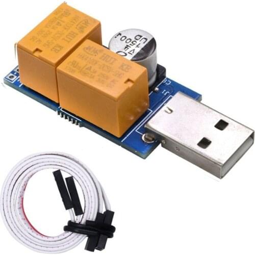 Double Relay USB Watchdog Card Unattended Automatic Restart Blue Screen Crash Timer Reboot For 24H PC Gaming Server Mining Miner