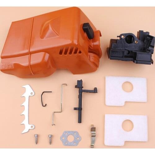 Top Cover Air Filter Bumper Spike Shaft Rod Kit fit Stihl MS180 MS170 018 017 MS 180 Spare Parts Gasoline Chainsaw Chain Saw