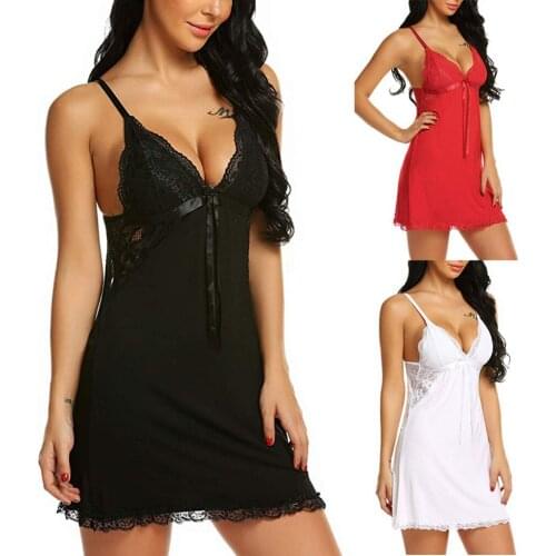 Women Sexy Lingerie Crotchless Babydoll Bodysuits Nightwear Temptation Underwear Dress lingerie sexy lace side Underwear