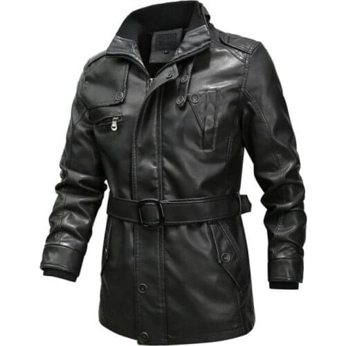 Winter mens leather jacket motorcycle coat men pu jackets Washed leather clothes jaqueta de couro fashion autumn black brown